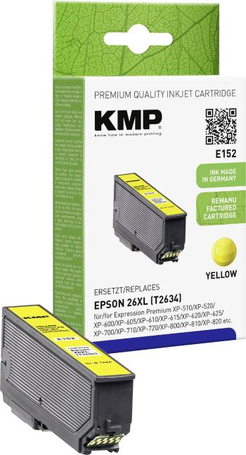 KMP Ink náhradný Epson T2634, 26XL kompatibilná  žltá E152 1626,4009