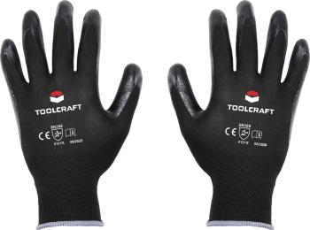 TOOLCRAFT  TO-5621532 polyester, nitril pracovné rukavice Veľkosť rukavíc: 9 EN 388 CAT II 1 pár