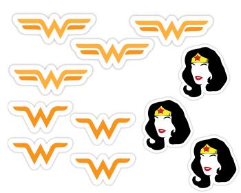 Personal Personalizované zápichy do koláčikov - Wonder Woman