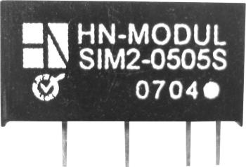 HN Power SIM2-1205S-SIL7 DC / DC menič napätia, DPS 12 V/DC 5 V/DC 400 mA 2 W Počet výstupov: 1 x