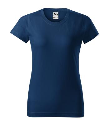 MALFINI Dámske tričko Basic - Polnočná modrá | S
