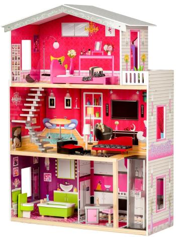 Drevený domček pre bábiky s výťahom Kayla