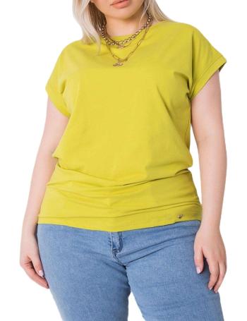 Svetlozelené dámske tričko s krátkymi rukávmi vel. 2XL