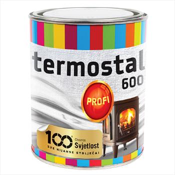 TERMOSTAL 600 - Žiaruvzdorná farba do 600°C strieborná 0,75 L