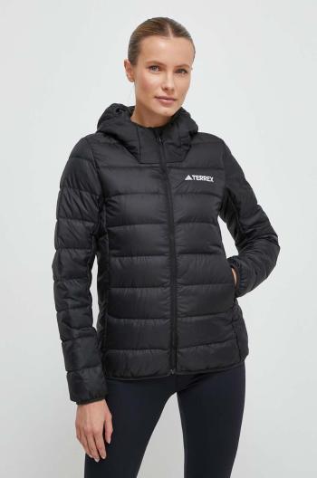 Bunda adidas TERREX OUTDOOR dámsky, čierna farba, IP6034