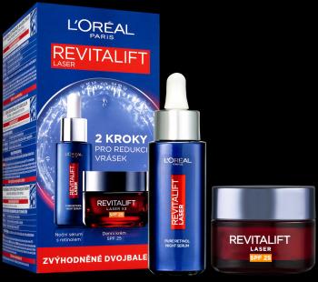 L'ORÉAL PARIS Revitalift Laser nočné sérum s 0.2% čistého retinolu, 30 ml + Revitalift Laser X3 denný krém SPF 25, 50 ml