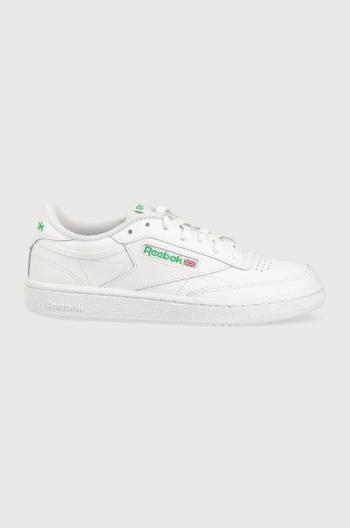 Kožené tenisky Reebok Classic CLUB C biela farba