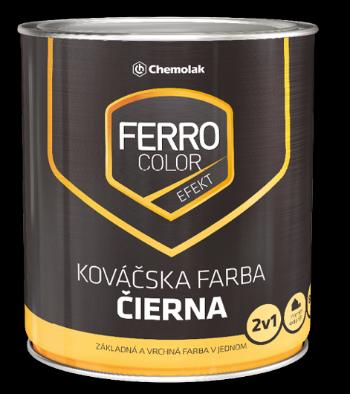 FERRO COLOR 2v1 - Syntetická kováčska farba 0,75 L čierna