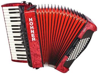 HOHNER Bravo III 72 Red SilentKey