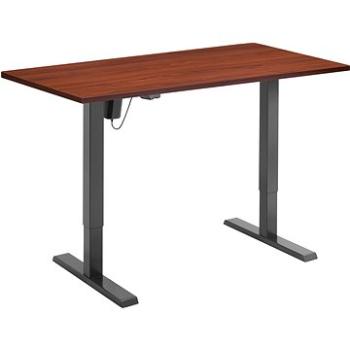 AlzaErgo Table ET2.1 čierny + doska AlzaErgo TTE-01 140 × 80 cm lamino gaštan (BUN)