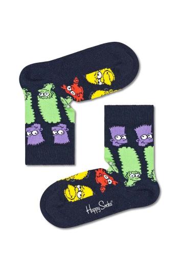 Detské ponožky Happy Socks Rainbow Family čierna farba