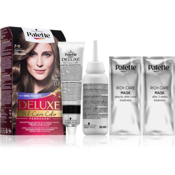 Schwarzkopf Palette Deluxe permanentná farba na vlasy odtieň 7-11 Cool Medium Blond 1 ks