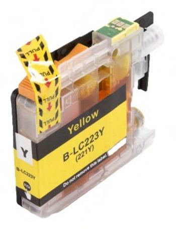 BROTHER LC-223 - kompatibilná cartridge, žltá, 600 strán