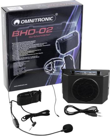 Omnitronic BHD-02 mobilné PA reproduktory 5 cm 2 palca na batérie 1 ks