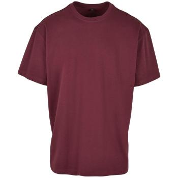 Build Your Brand Pánske tričko Heavy Oversize Tee - Cherry | S