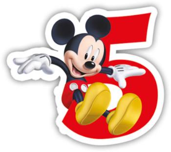 Procos Narodeninová sviečka Mickey Mouse - číslo 5