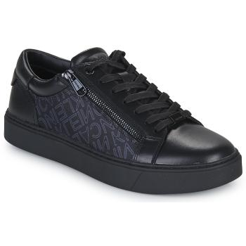 Calvin Klein Jeans  LOW TOP LACE UP W/ZIP MONO  Nízke tenisky Čierna