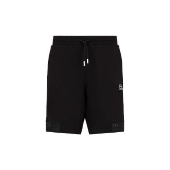 Ea7 Emporio Armani  Tonal Tape Logo Series Board Shorts - Black  Šortky/Bermudy Čierna