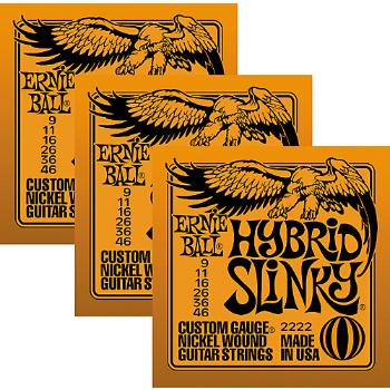 Ernie Ball Slinky Nickel 3-Pack Hybrid.009-.046