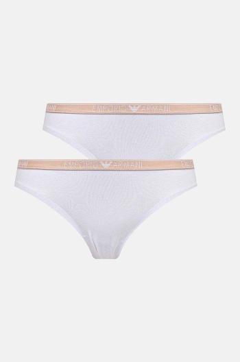 Tangá Emporio Armani Underwear 2-pak biela farba, 163333 4F223