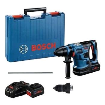 Bosch GBH 18V-34 CF Professional, 2× 8.0 Ah ProCore, rýchlonabíjačka, plastový kufor (0611914002)