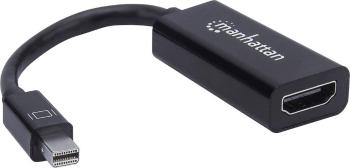 Manhattan 151528 Mini-DisplayPort adaptér [1x mini DisplayPort zástrčka - 1x HDMI zásuvka] čierna  12.00 cm