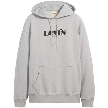 Levis  Bundy Relaxed Graphic Hoodie  Šedá