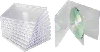 Basetech  box na CD 2 CD / DVD / Blu-ray plast priehľadná 10 ks  BT-1687769