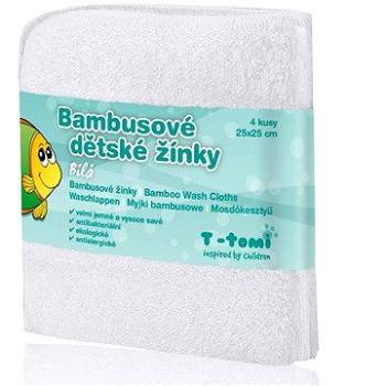 T-tomi Bambusové hubky 4 ks – Biela (8594166542297)