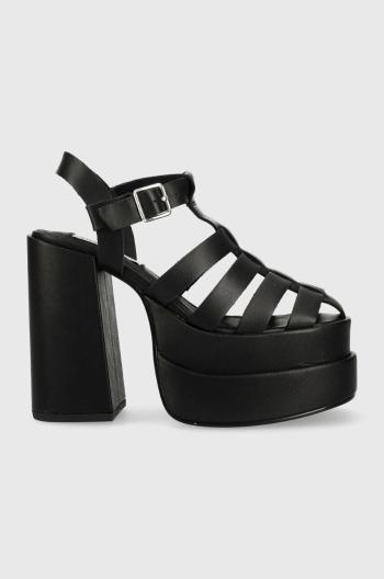 Kožené sandále Steve Madden Carlita čierna farba, SM11002385