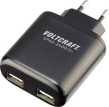 VOLTCRAFT SPAS-2400/2+ VC-11332175 USB nabíjačka do zásuvky (230 V) Výstupný prúd (max.) 4800 mA 2 x USB