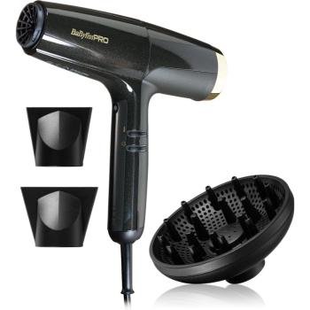 BaByliss PRO Falco Hair dryer BLACK & GOLD fén na vlasy s integrovanou ionizačnou funkciou 1 ks