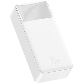 Baseus Bipow 30 000 mAh, 2× USB / USB-C / micro USB 15W, biela (BAS06502)