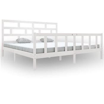 Rám postele biely masívna borovica 180 × 200 cm Super King, 3101364