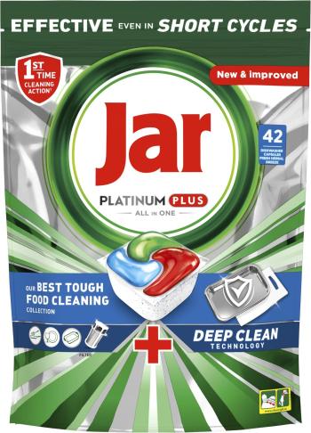 Jar Platinum Plus All-in-One, Kapsuly do umývačky riadu, Deep Clean 42 ks