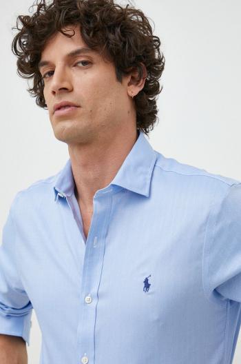 Bavlnená košeľa Polo Ralph Lauren pánska, slim, s klasickým golierom