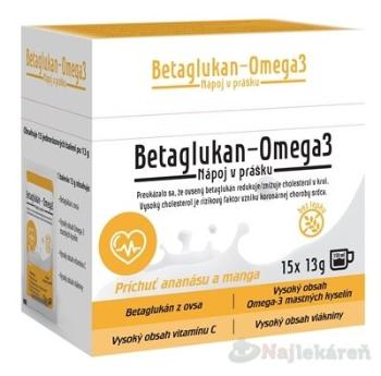 Betaglukan Omega 3 nápoj v prášku vrecúška 15 x 13 g