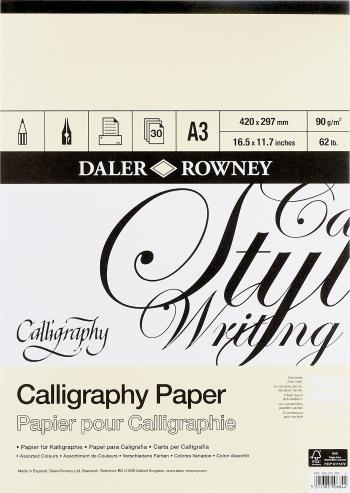 Daler Rowney Calligraphy Drawing Paper A3 90 g Skicár