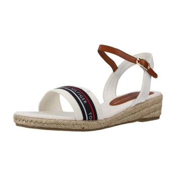 Tommy Hilfiger  ROPE WEDGE  Sandále Biela