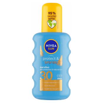 NIVEA Sun Sprej na opaľovanie podporujúci zhnednutie Protect & Bronze OF 30 200 ml