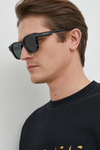 Slnečné okuliare Gucci GG1237S pánske, čierna farba