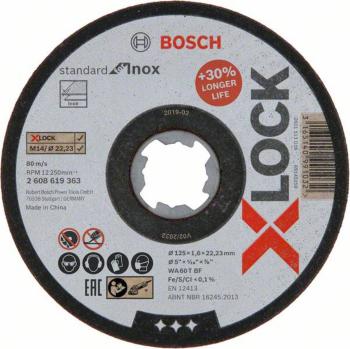 Bosch Accessories X-LOCK 2608619363 rezný kotúč rovný  125 mm  1 ks