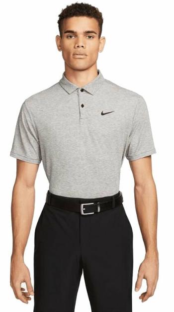 Nike Dri-Fit Tour Heather Mens Golf Polo Black/Black L