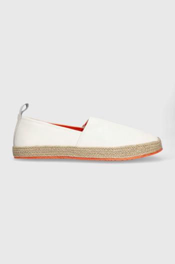 Espadrilky Calvin Klein Jeans ESPARILLE INST biela farba, YM0YM00655