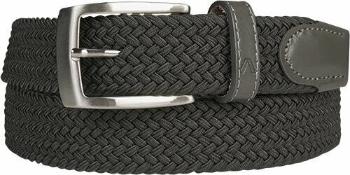 Alberto Gürtel Basic Braided Belt Dark Grey 95