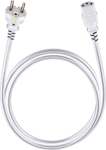 napájací prepojovací kábel [1x DE schuko zástrčka - 1x IEC C13 zásuvka 10 A] 3.00 m biela Oehlbach Powercord C 13