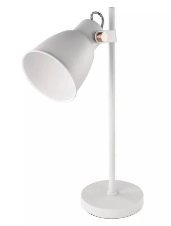 EMOS Bielá stolová lampa pre žiarovku E27 Z7621W
