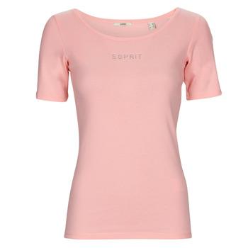 Esprit  Tričká s krátkym rukávom tee  Ružová