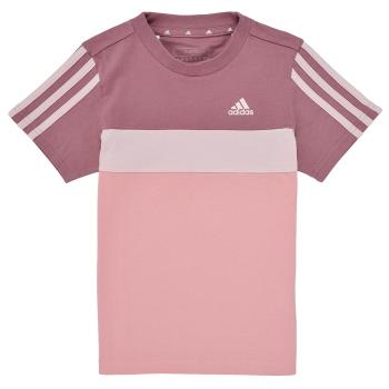 adidas  Tiberio 3-Stripes Colorblock Cotton T-Shirt  Tričká s krátkym rukávom Ružová