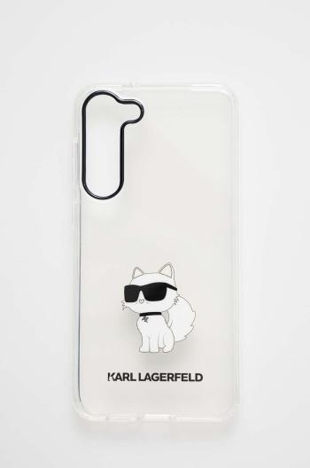 Puzdro na mobil Karl Lagerfeld S23 + S916 priehľadná farba